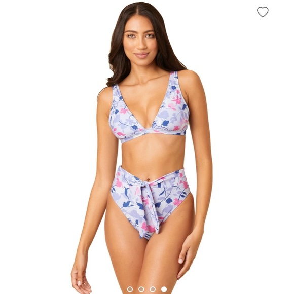 NWT Splendid Floral High Waisted Bikini Set - Picture 1 of 13